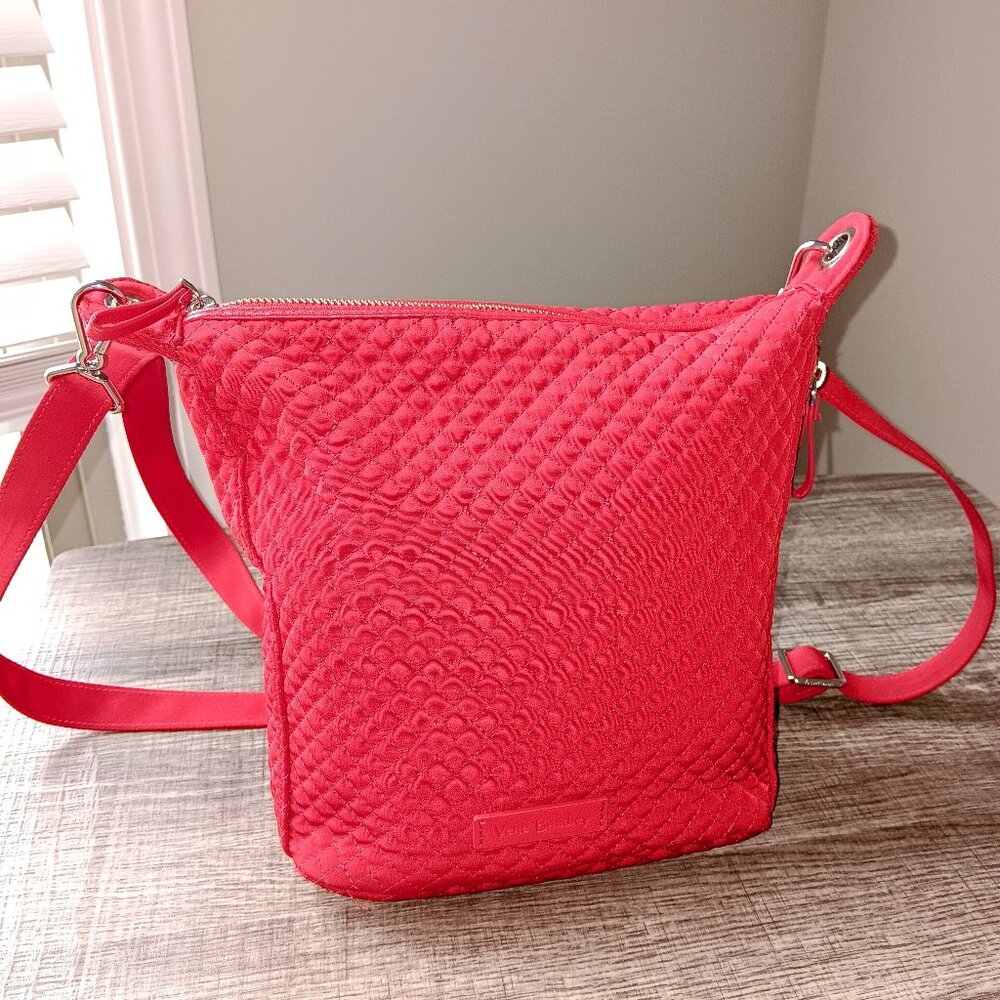 Vera Bradley True Red Quilted Crossbody Bag